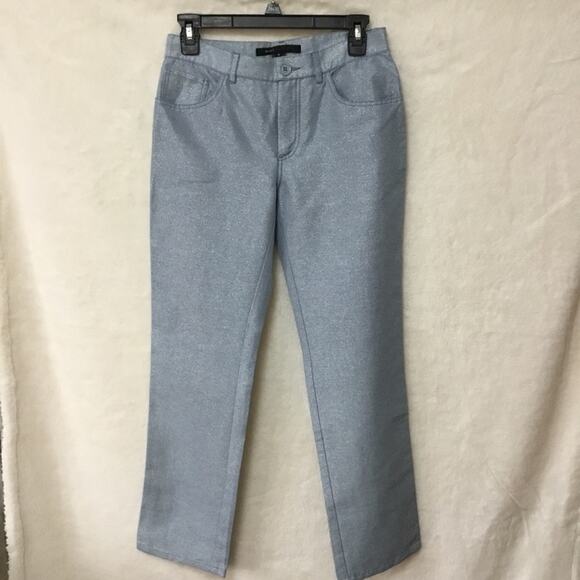 Marc Jacobs Blue Sequined Slim-Fit Jeans - Picture 2 of 10